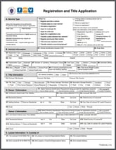 Picture of RMV RTA form